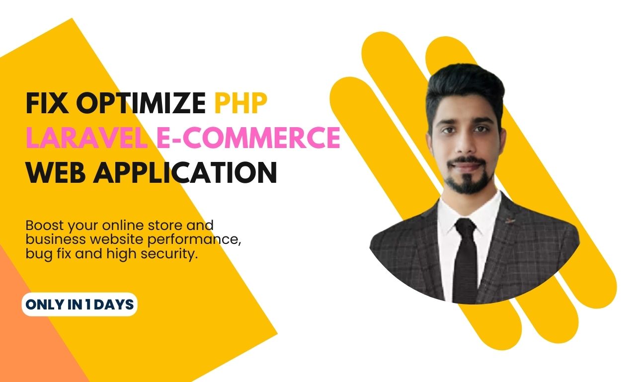 Fix optimize php laravel e-commerce web application